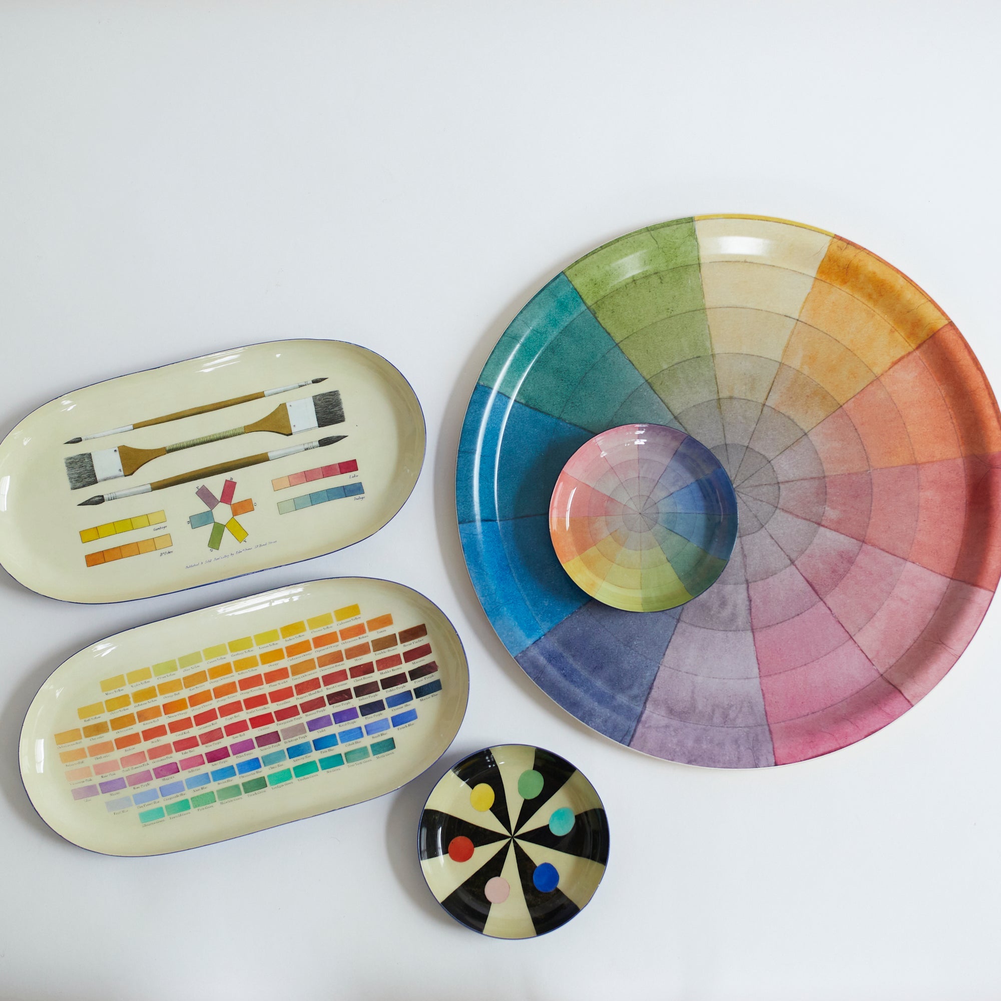 Philipp Otto Runge Colour Wheel Birchwood Serving Tray Philipp Otto Runge Colour Wheel Birchwood Serving Tray