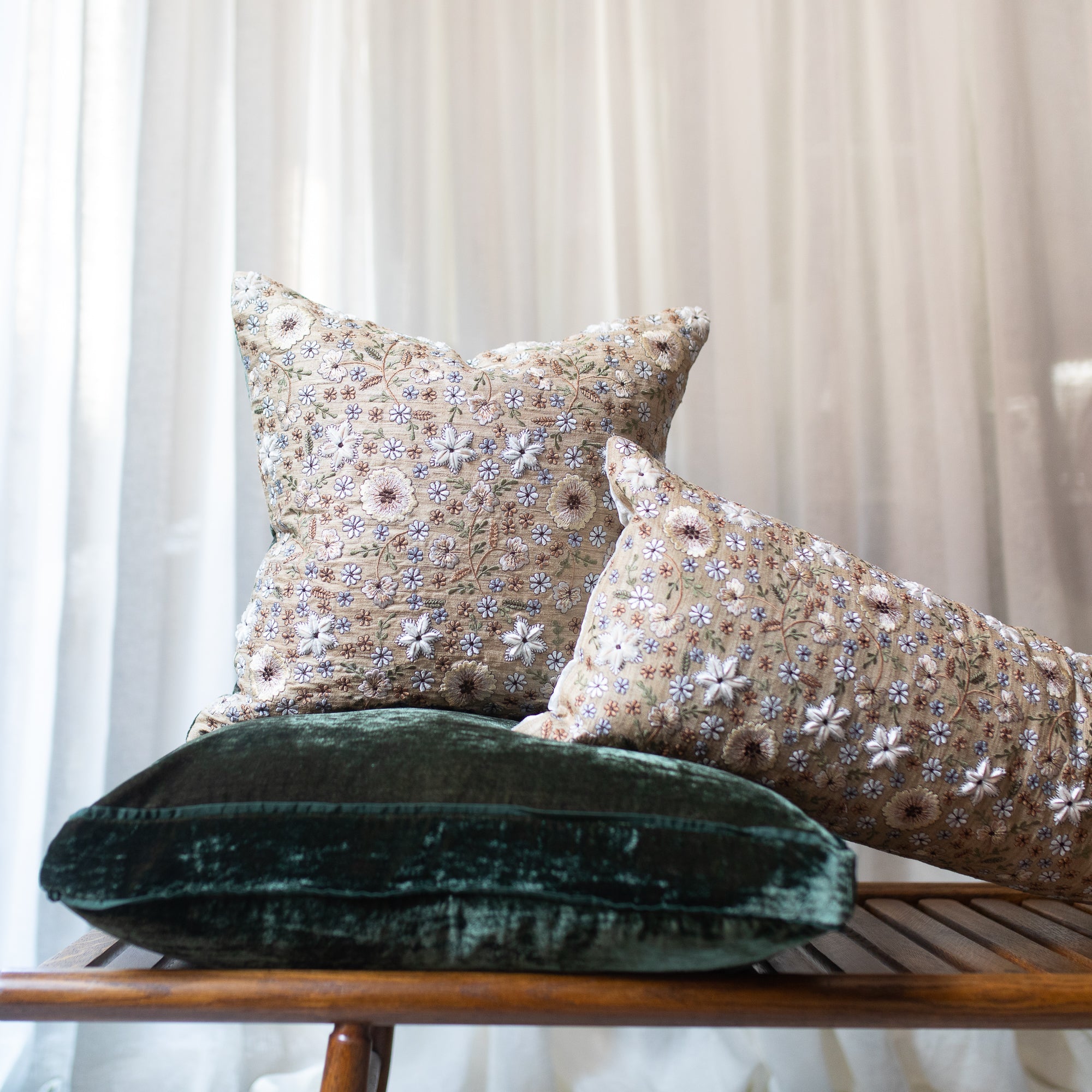 Stella Tribeca Cushion Bottle Green Cushions