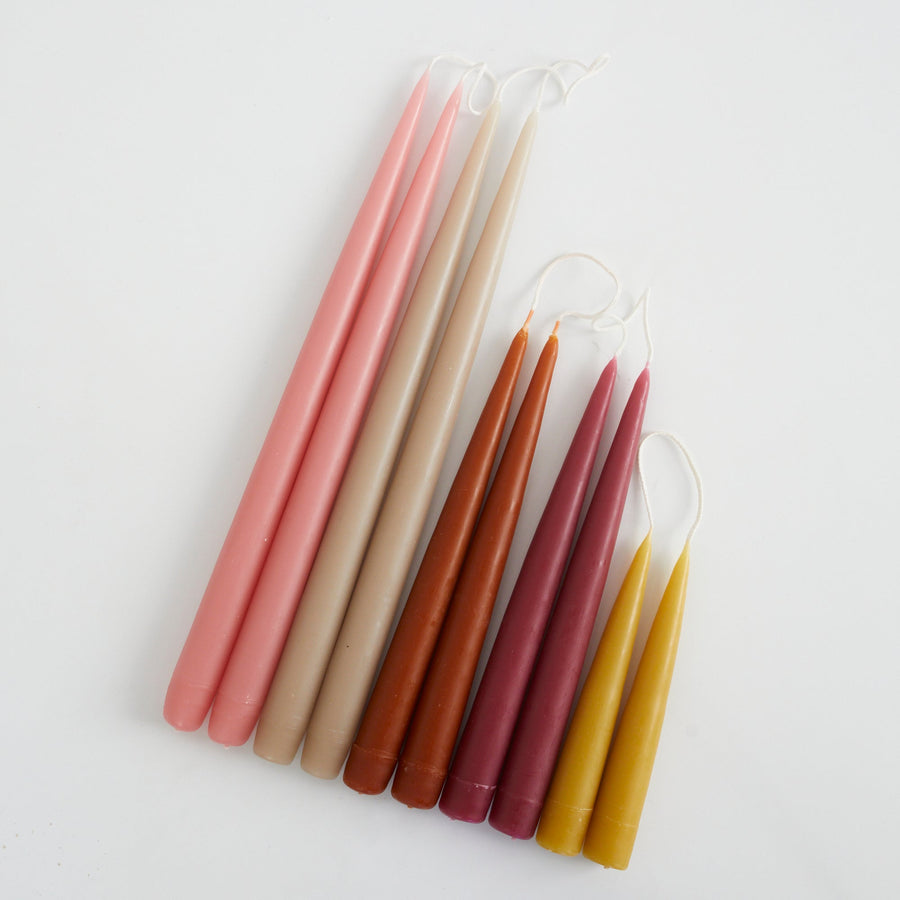 Hand-dipped Tapers - Rust / 13’ - Danica Design - Fragrance - $15