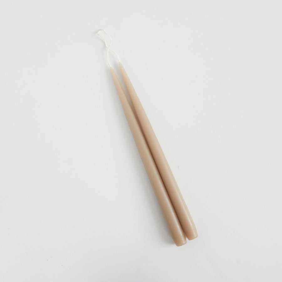 Hand-dipped Tapers - Taupe / 9’ - Danica Design - Fragrance - $13
