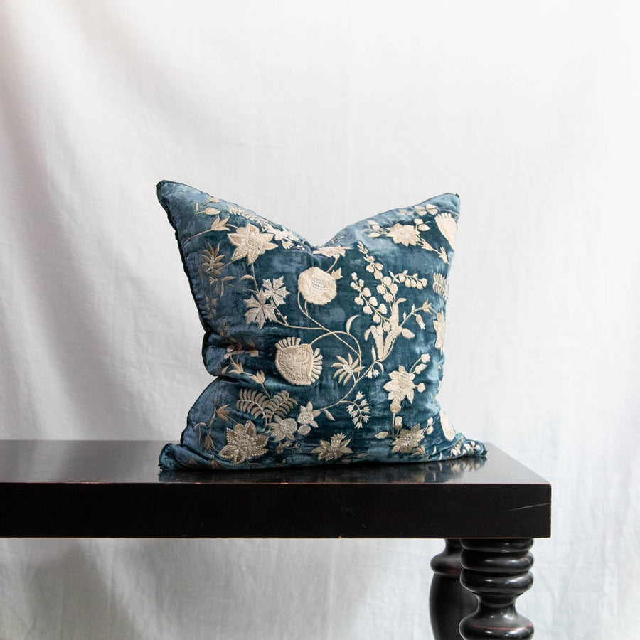 Majolica Blue Cushions - Madame Bovary 18’ x - Anke Drechsel - Cushion - $305
