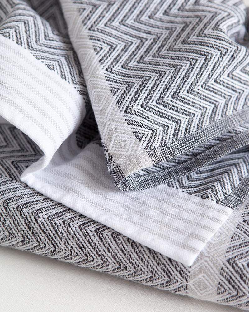 Grey Stripe Tribeca Hand Towel