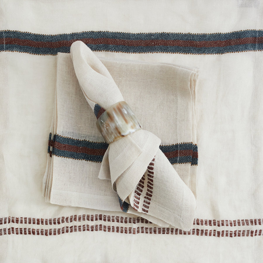 Perry Stripe Napkins - Set/6