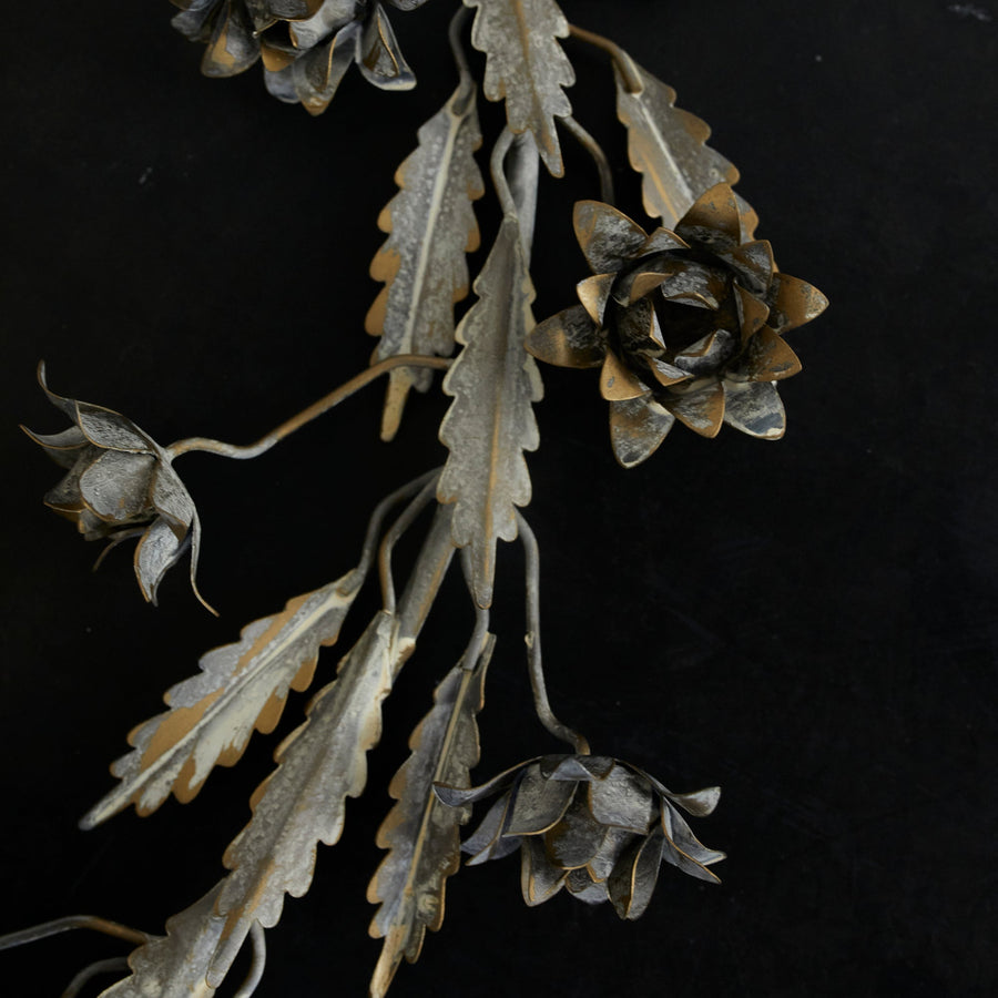 Anabelle Floral Wreath Metal - HomArt - Holiday - $99