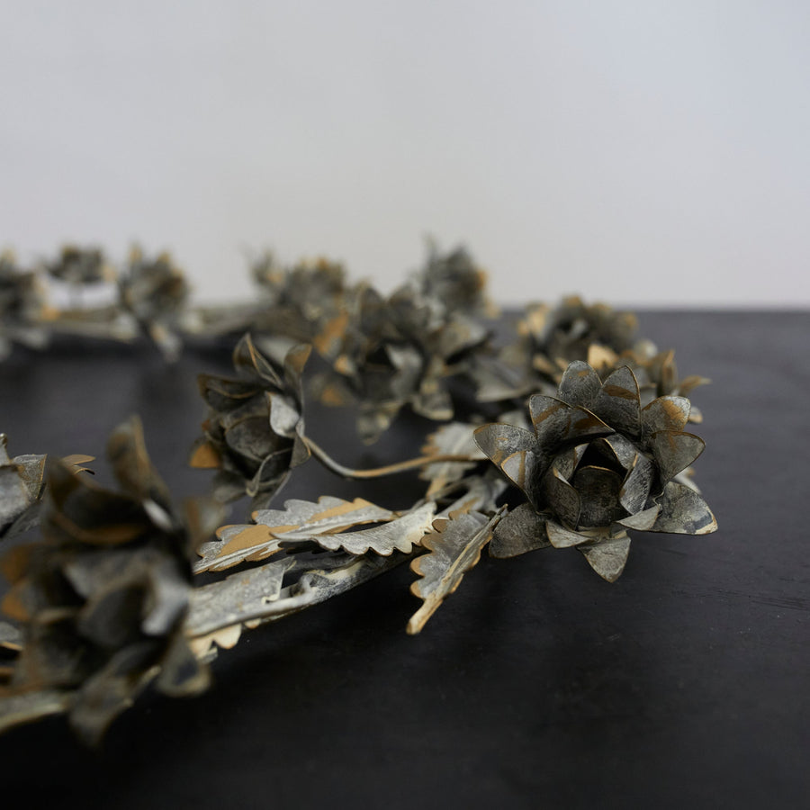 Anabelle Floral Wreath Metal - HomArt - Holiday - $99