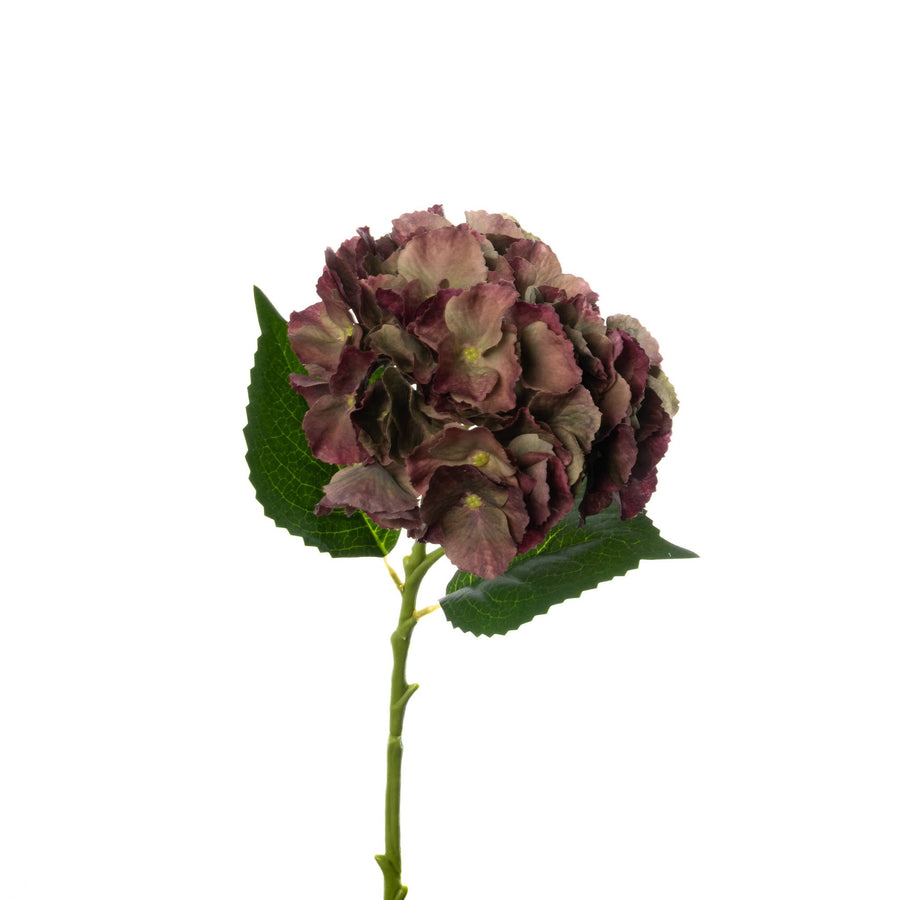 Antique Burgundy Hydrangea - 20 Inch - Mills Floral Company - Accessories - $18