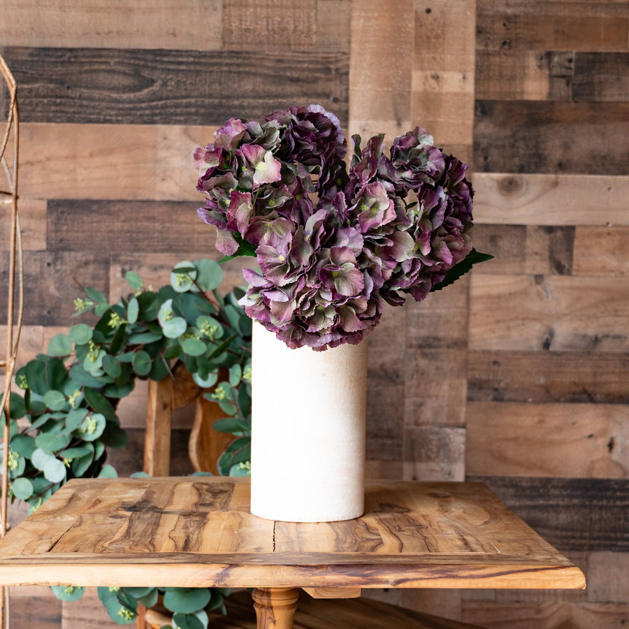 Antique Burgundy Hydrangea - 20 Inch - Mills Floral Company - Accessories - $18