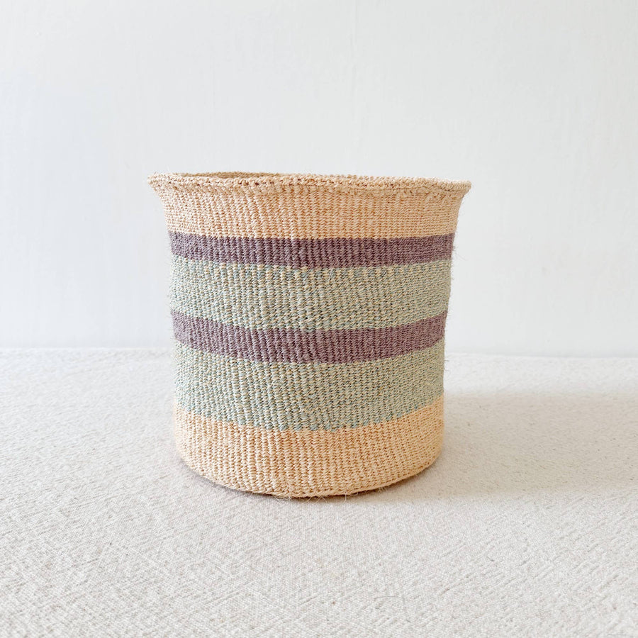 Aqua Sisal Baskets - B - 9’’ x - Amsha - $68