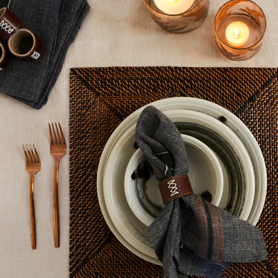 Arlo Stripe Napkins - Set/6 - Libeco - Table - $240