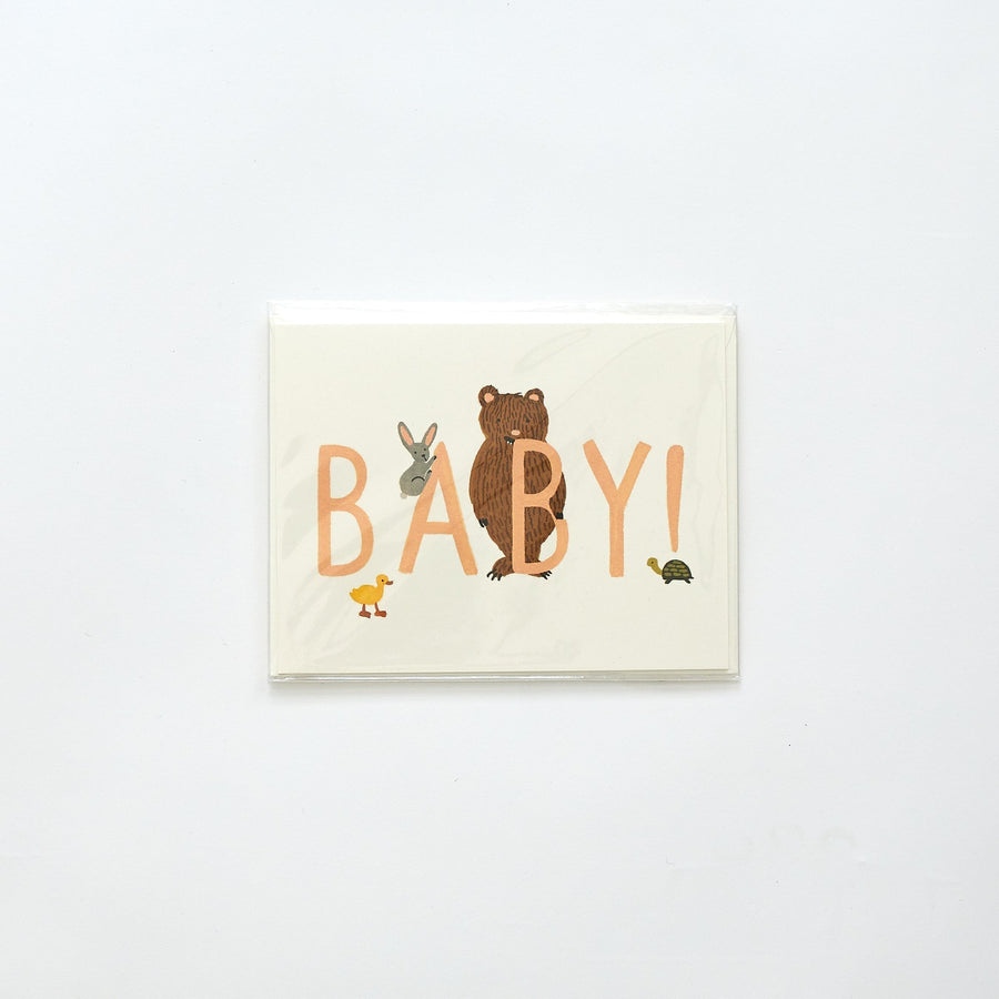 Baby! Card (Peach) - Rifle Paper Co. Cards $6