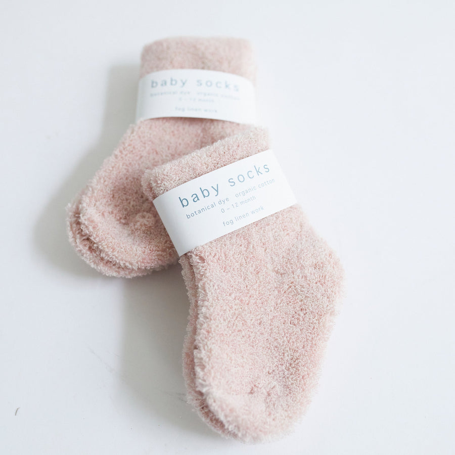 Baby Pile Socks - Fog Linen Work - $15