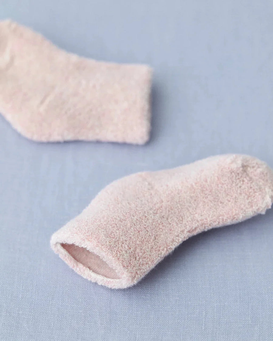 Baby Pile Socks - Pink - Fog Linen - $15