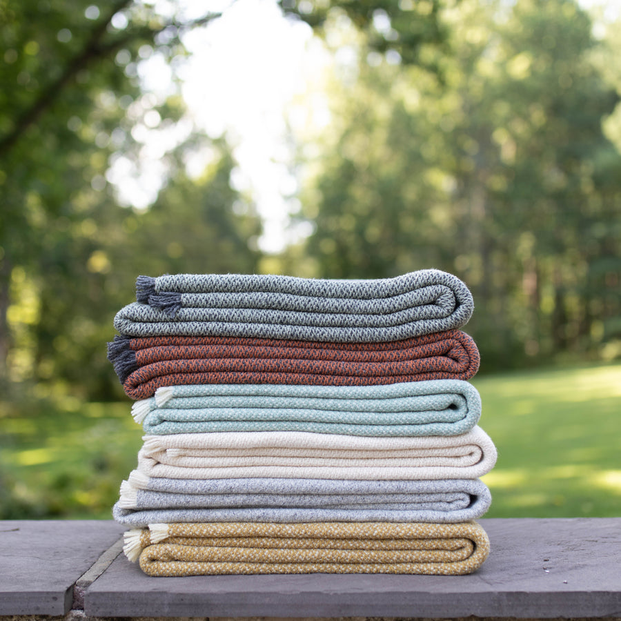 Barcelona Throws - Green Clay - Teixidors - Throw - $255
