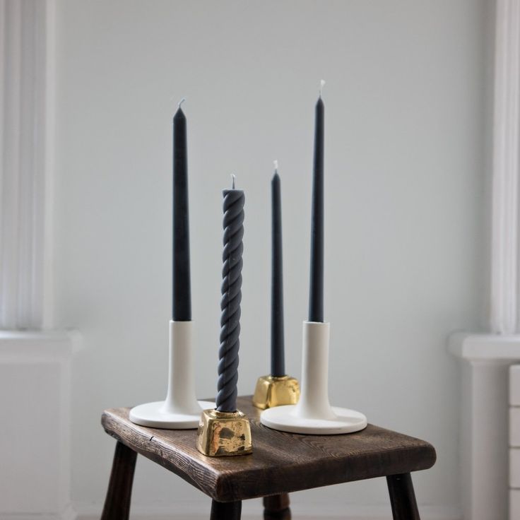 Beeswax Tapers - Everyday 12’ / Grey - GreenTree Home - Fragrance - $17