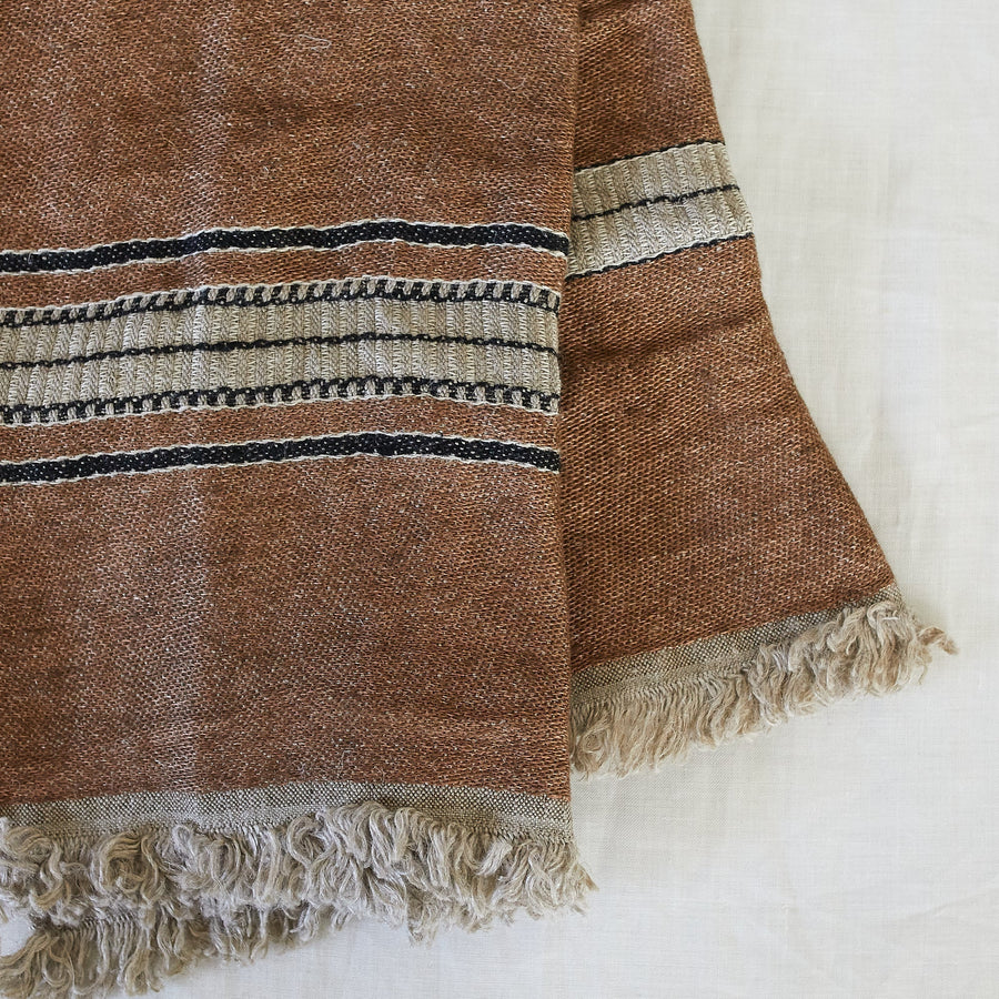 The Belgian Towel black stripe