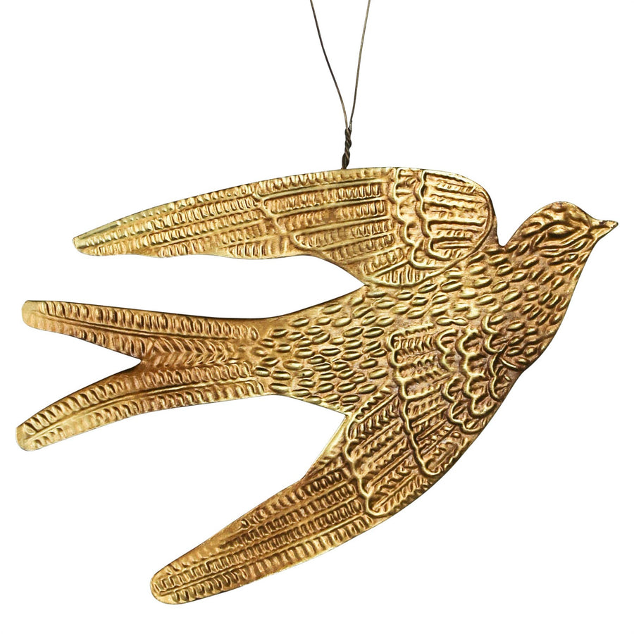 Bird Ornament Gold Antique - HomArt - Holiday - $15