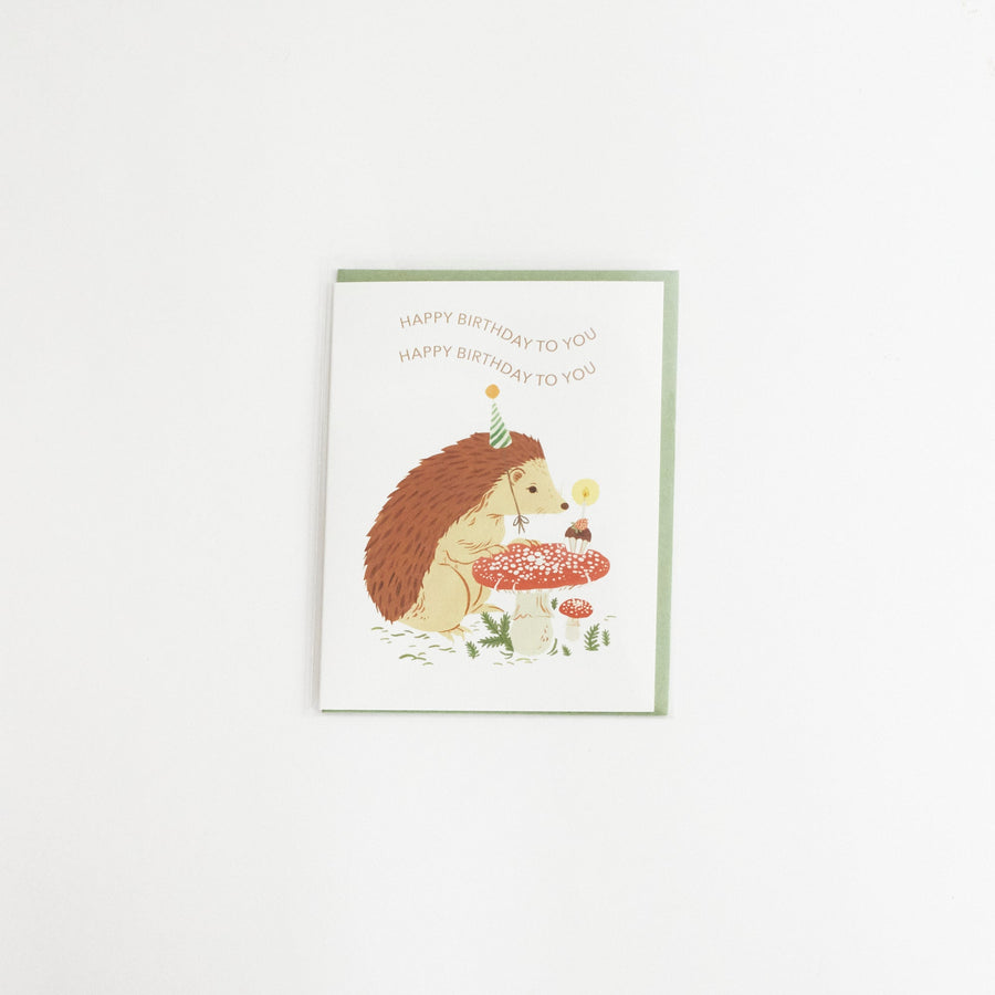 Birthday Hedgehog Card - Botanica Paper Co. - Cards - $6
