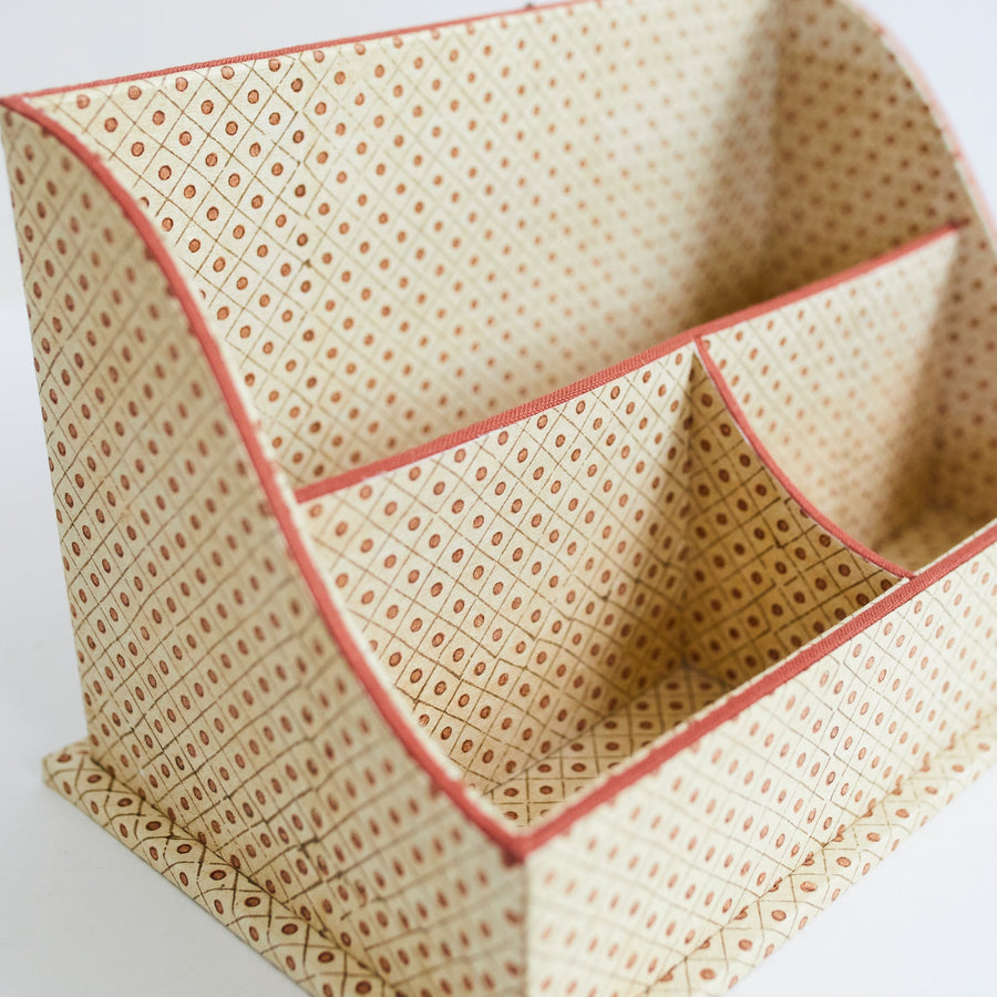 Block Printed Letter Sorter - Ochre - Craft Boat - Accessories - $145