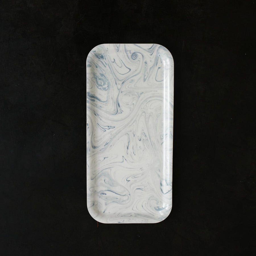 Blue Marble Birchwood Tray - Form Press - Accessories
