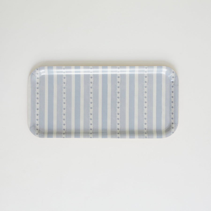 Blue Stripe Birchwood Tray - 1001 - 11’’ x 5.1/4’’ - Form Press - Accessories - $38