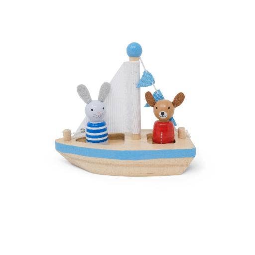 Boats & Buddies Bath Toy - Dog Bunny - Jack Rabbit Creations - Baby - $35