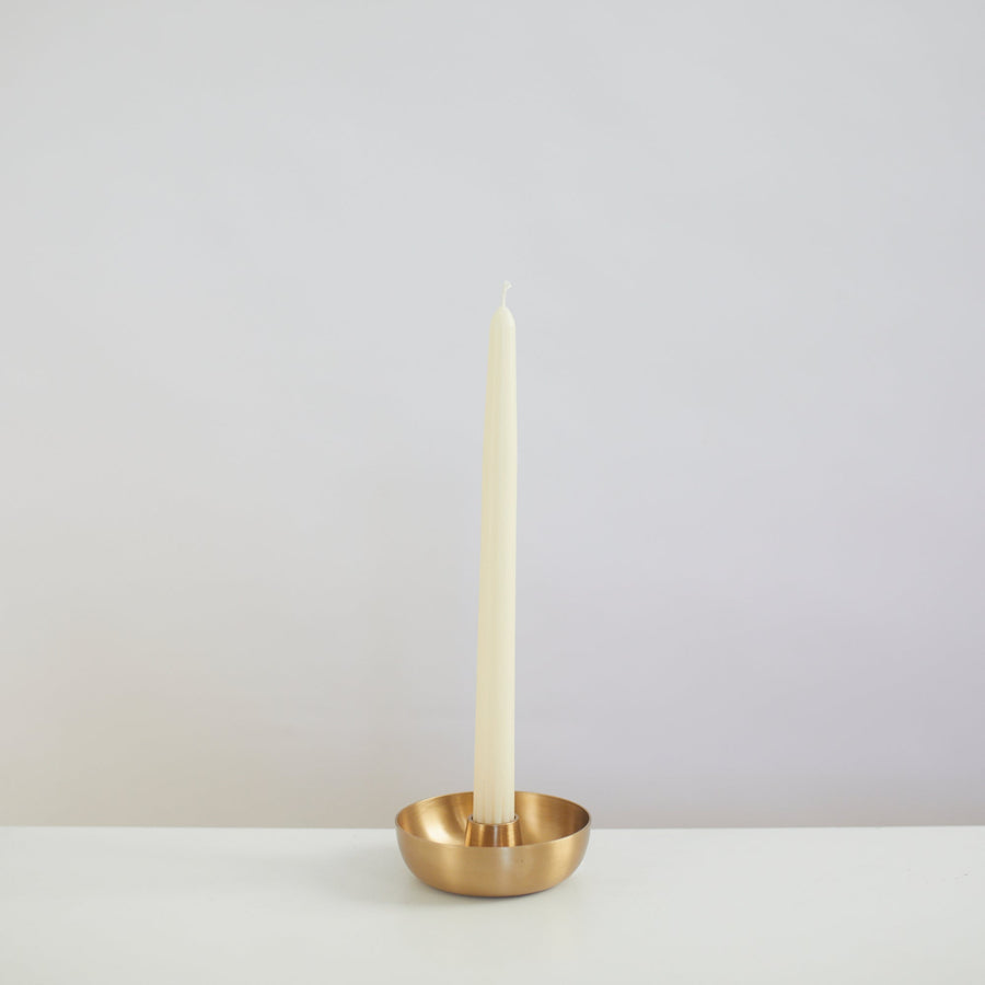 Brass Candle Holder - Fog Linen Work - Accessories - $45