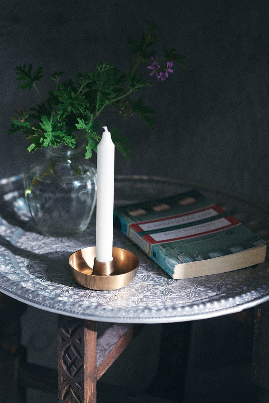 Brass Candle Holder - Fog Linen Work - Accessories - $45