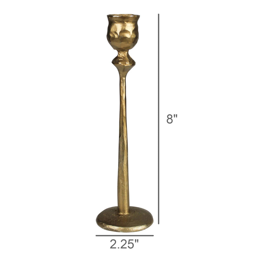 Brass Finish Taper Holders - Petit - 8’’ - HomArt - Accessories - $40