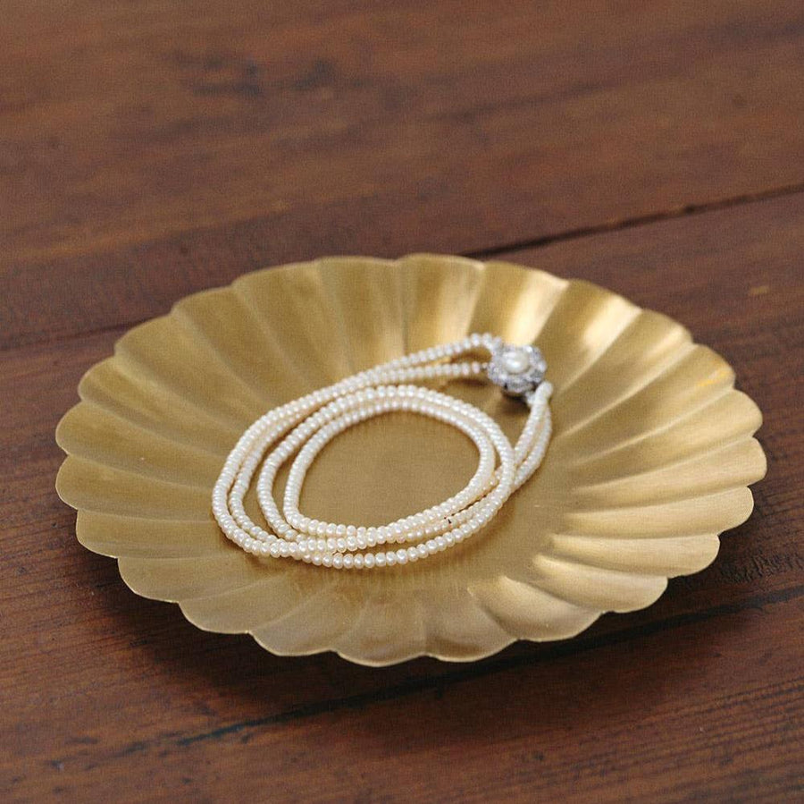 Brass Petal Tray - Fog Linen Work - Accessories - $34