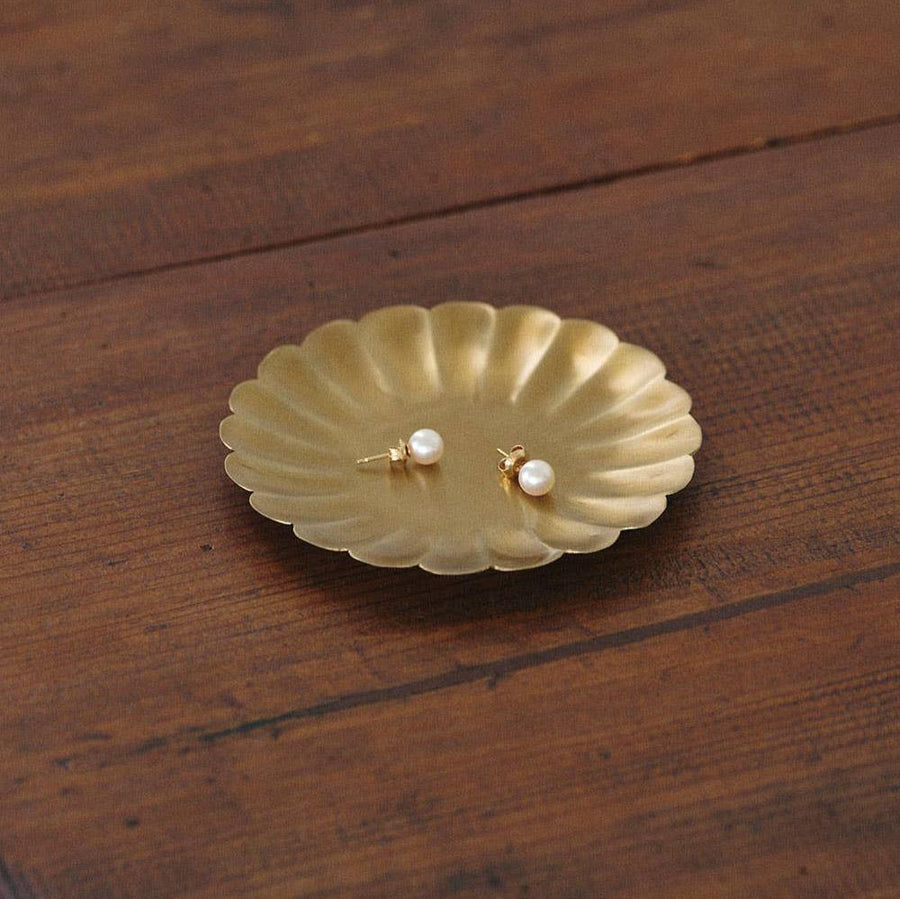 Brass Petal Tray - Fog Linen Work - Accessories - $34