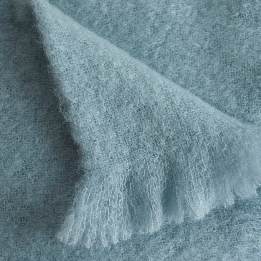 Brushed Mohair Throw - 51’ x 72’ / Glacier Lands Down Under $425