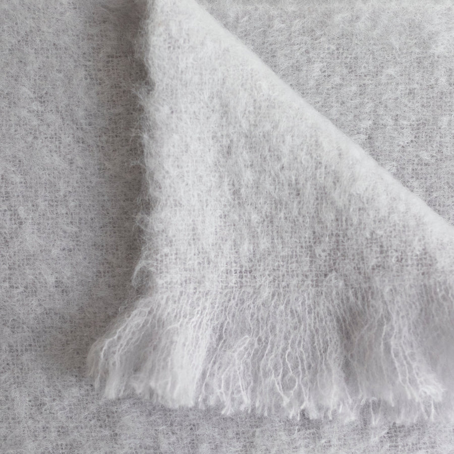 Brushed Mohair Throw - 51’ x 72’ / Silver Lands Down Under $425