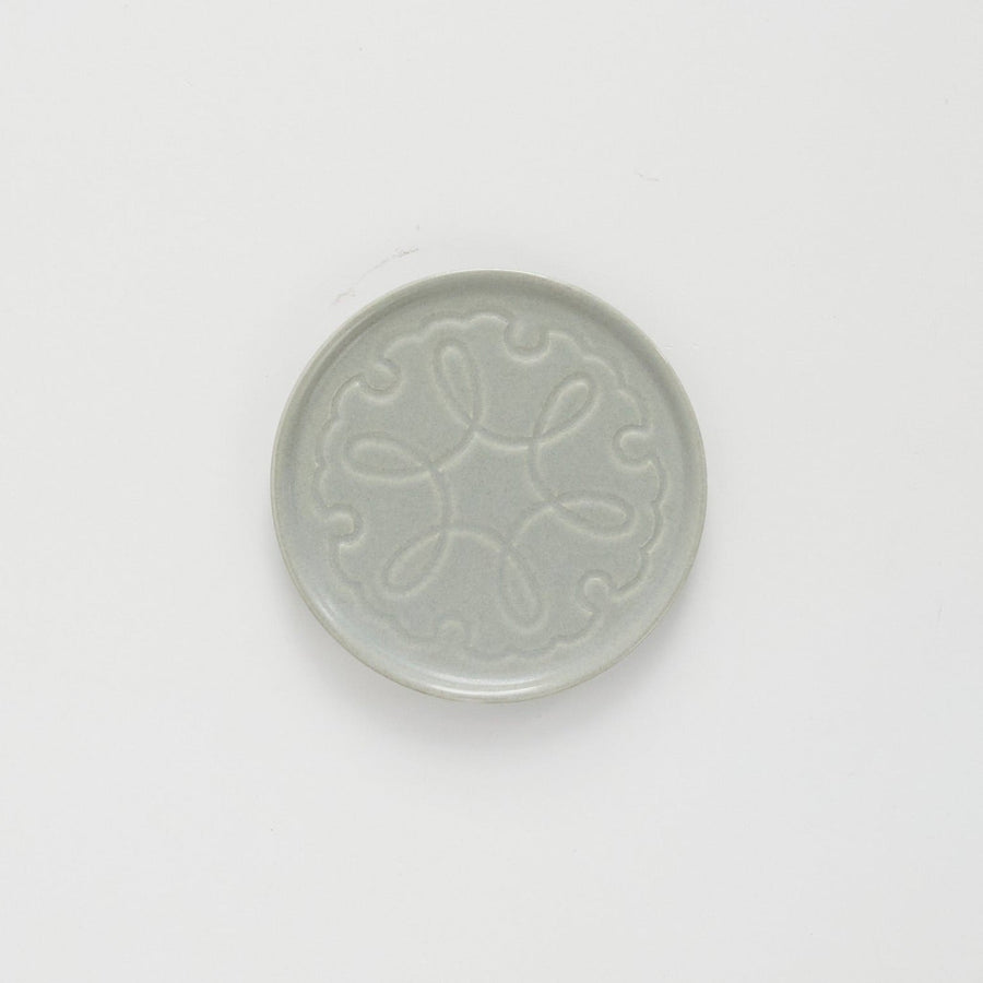 Carved Flower Coaster- Snowflake - Gray - Jicon - Table - $16