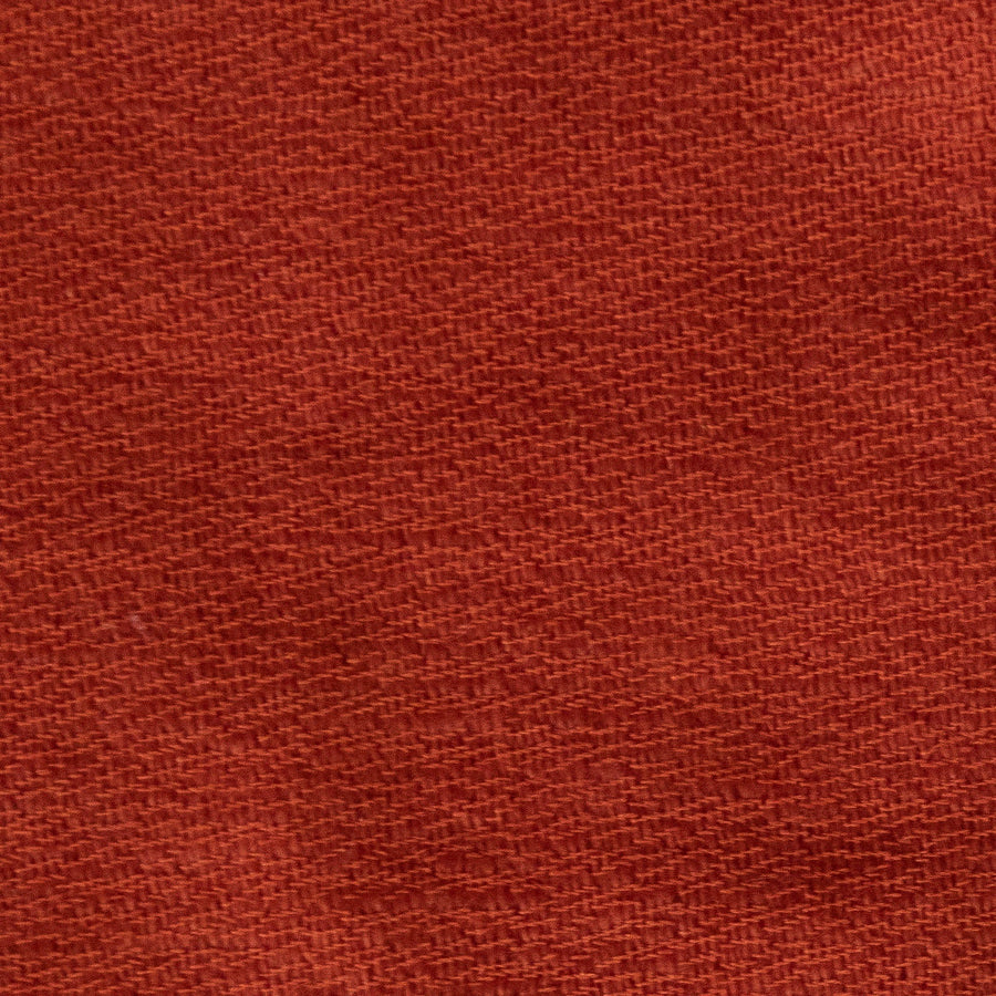 Cashmere Saia Throw No. 1 - 50x80’ / Burnt Orange / Plain Hem - Ian Saude - $1,459