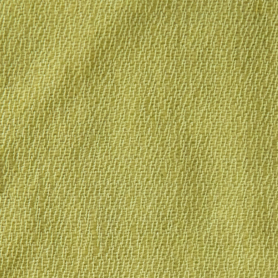 Cashmere Saia Throw No. 1 - 50x80’ / Chartreuse / Plain Hem - Ian Saude - $1,459