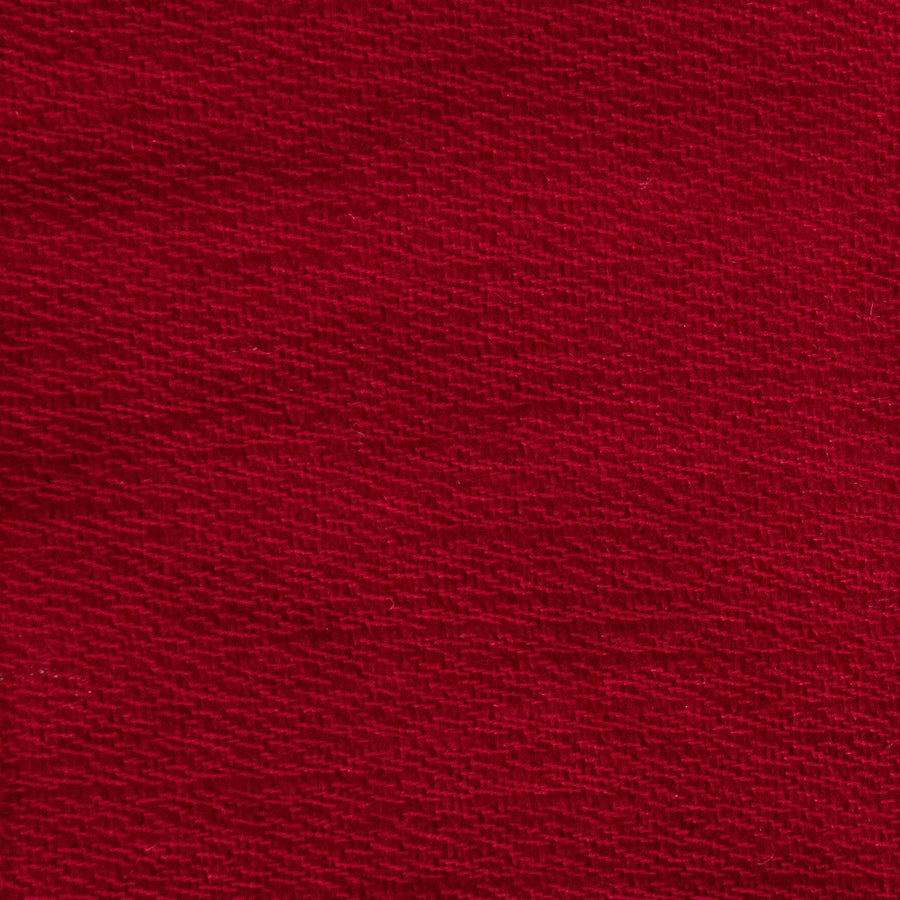 Cashmere Saia Throw No. 1 - 50x80’ / Crimson / Plain Hem - Ian Saude - $1,459