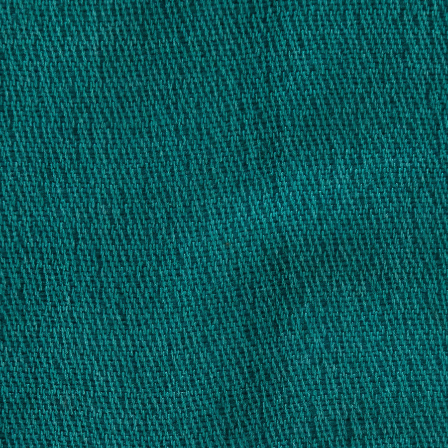 Cashmere Saia Throw No. 1 - 50x80’ / Emerald / Plain Hem - Ian Saude - $1,459