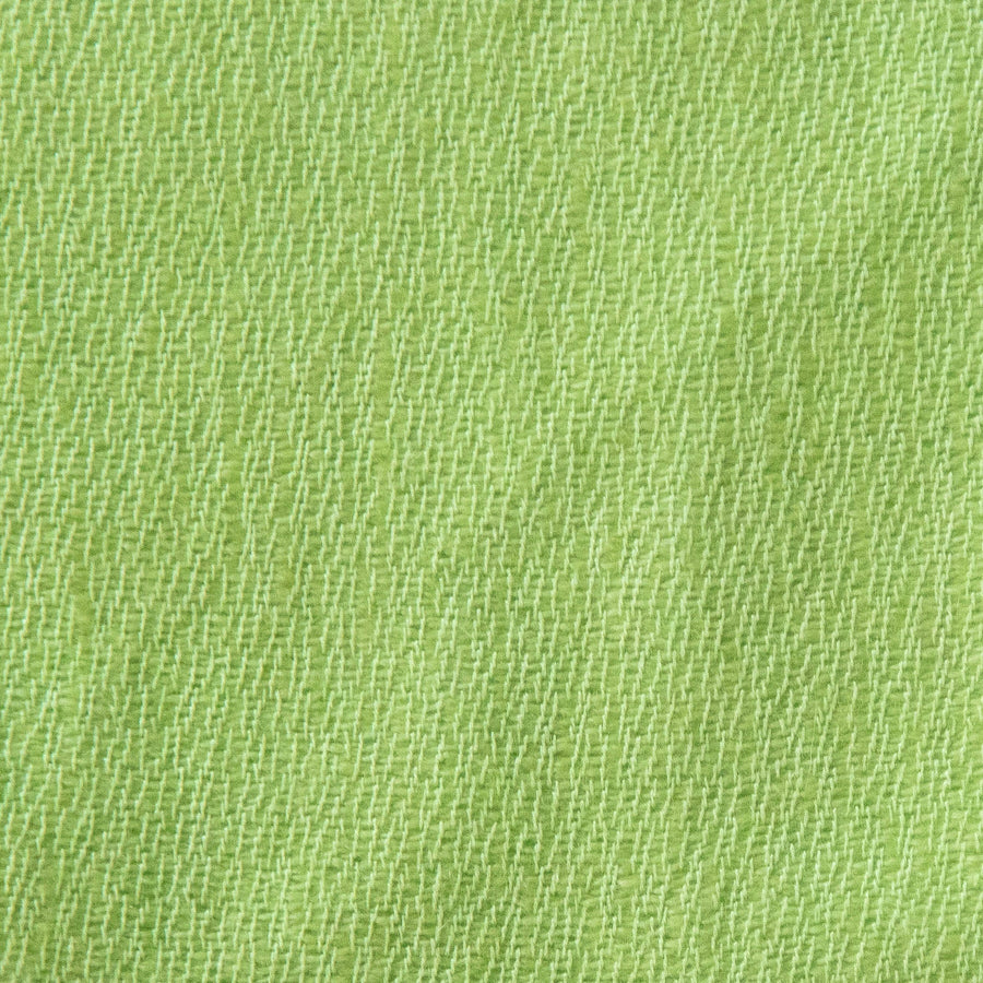 Cashmere Saia Throw No. 1 - 50x80’ / Kiwi / Plain Hem - Ian Saude - $1,459