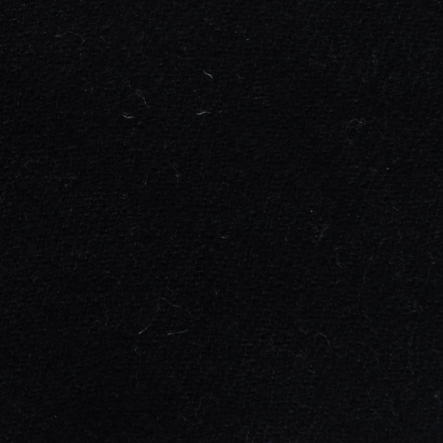 Cashmere Saia Throw No. 2 - 50x80’ / Black / Plain Hem - Ian Saude - $1,459