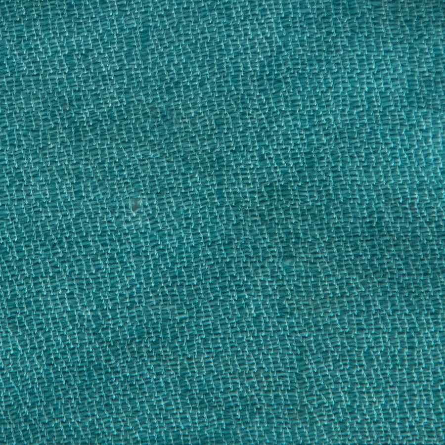 Cashmere Saia Throw No. 2 - 50x80’ / Turquoise / Plain Hem - Ian Saude - $1,459