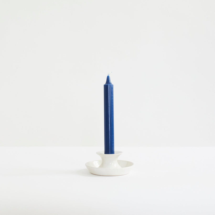 Ceramic Candle Holder - White - Stuck in the Mud Pottery - Accessories