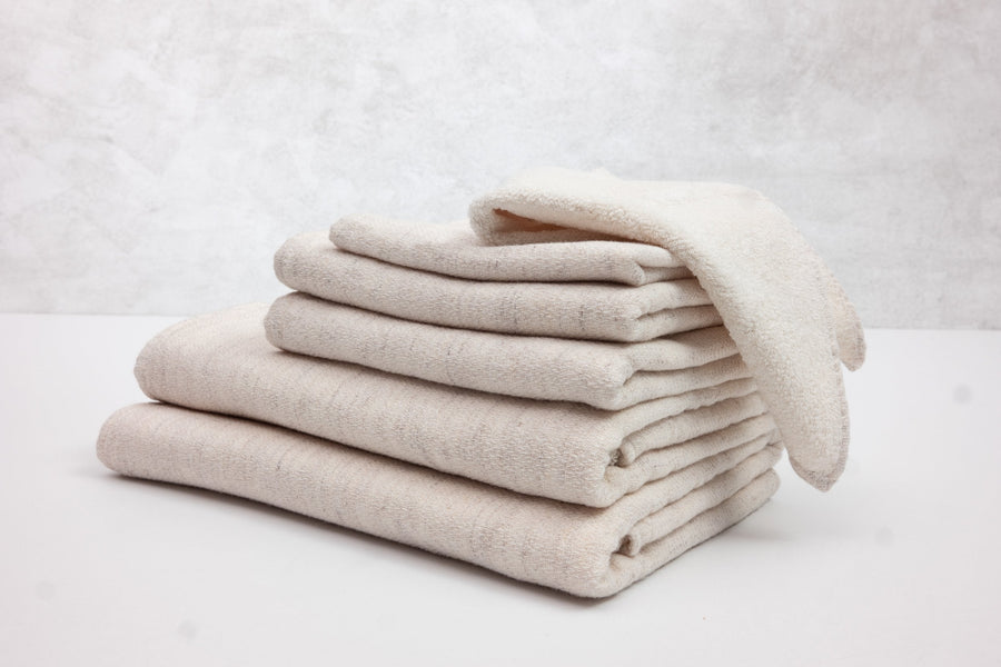 Claire Towels - Hand Towel 12.5” x 32’ / Almond Morihata International Ltd.Co Bath $33