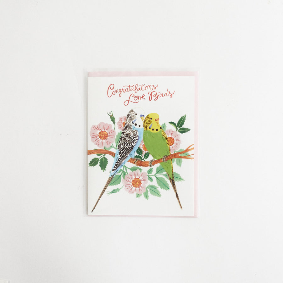 Congratulations Love Birds Card - Botanica Paper Co. - Cards - $6