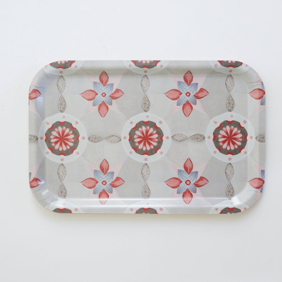 Coral Tile Birchwood Tray - 1005 - 8.1/2’’ x 13’’ - Form Press - Accessories - $45