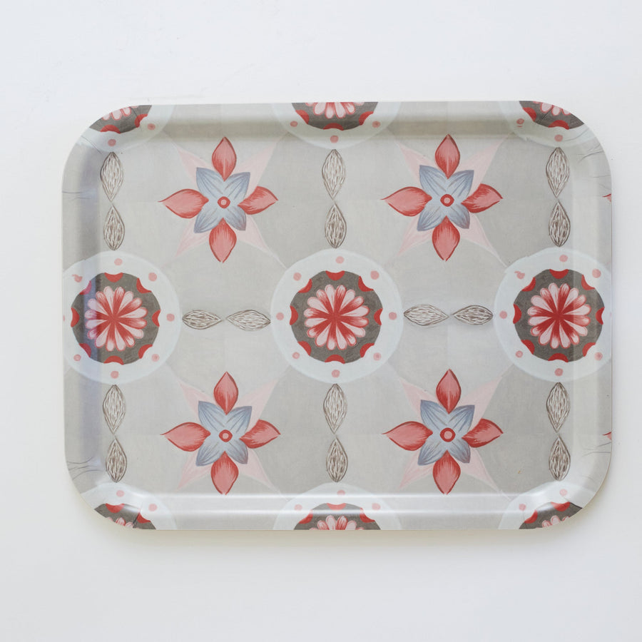 Coral Tile Birchwood Tray - 1006 - 11 x 14’’ - Form Press - Accessories - $65