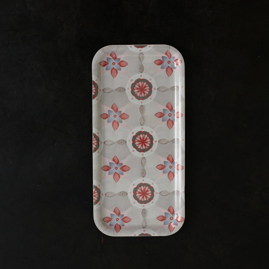 Coral Tile Birchwood Tray - Form Press - Accessories