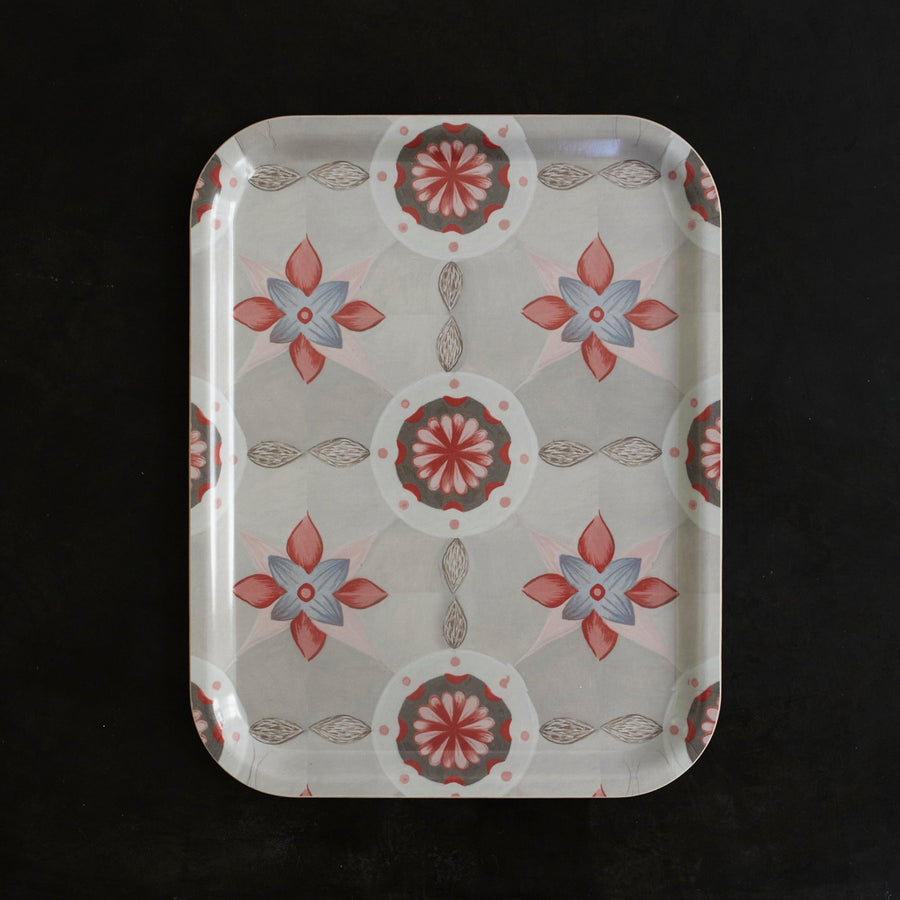 Coral Tile Birchwood Tray - Form Press - Accessories