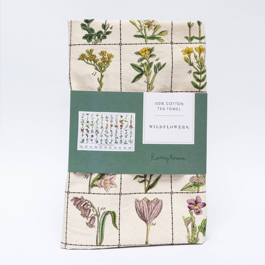 Cotton Tea Towel - Wildflowers - Roomytown Inc - Table - $20