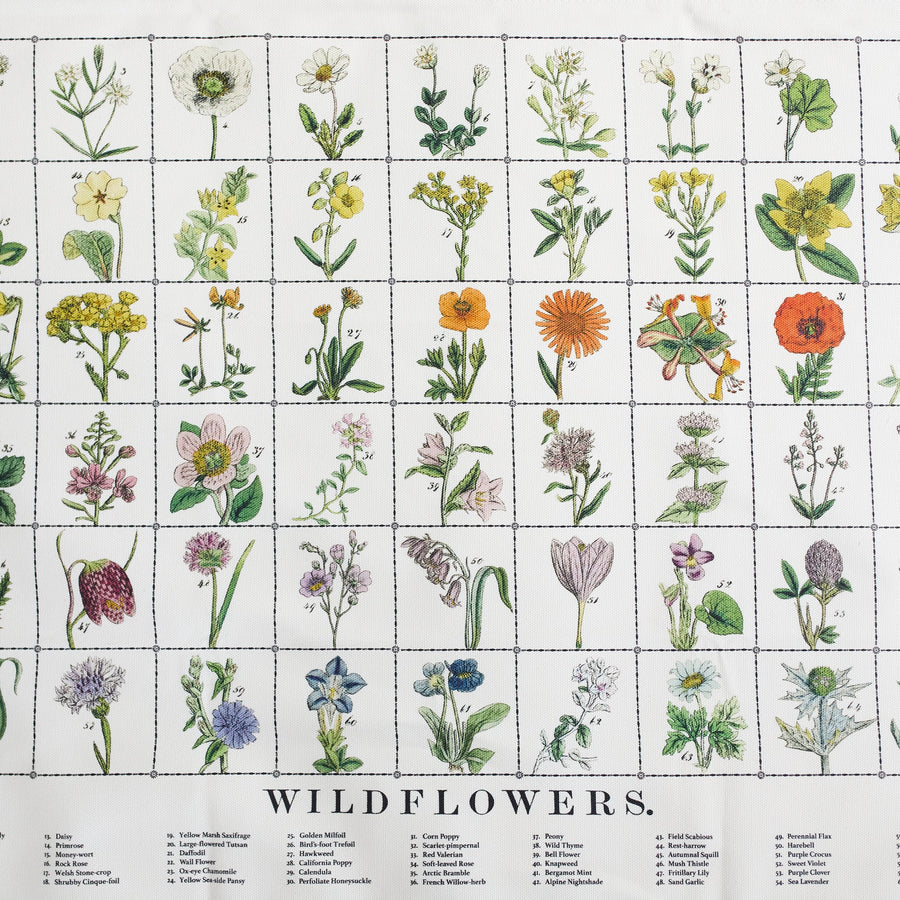 Cotton Tea Towel - Wildflowers - Roomytown Inc - Table - $20