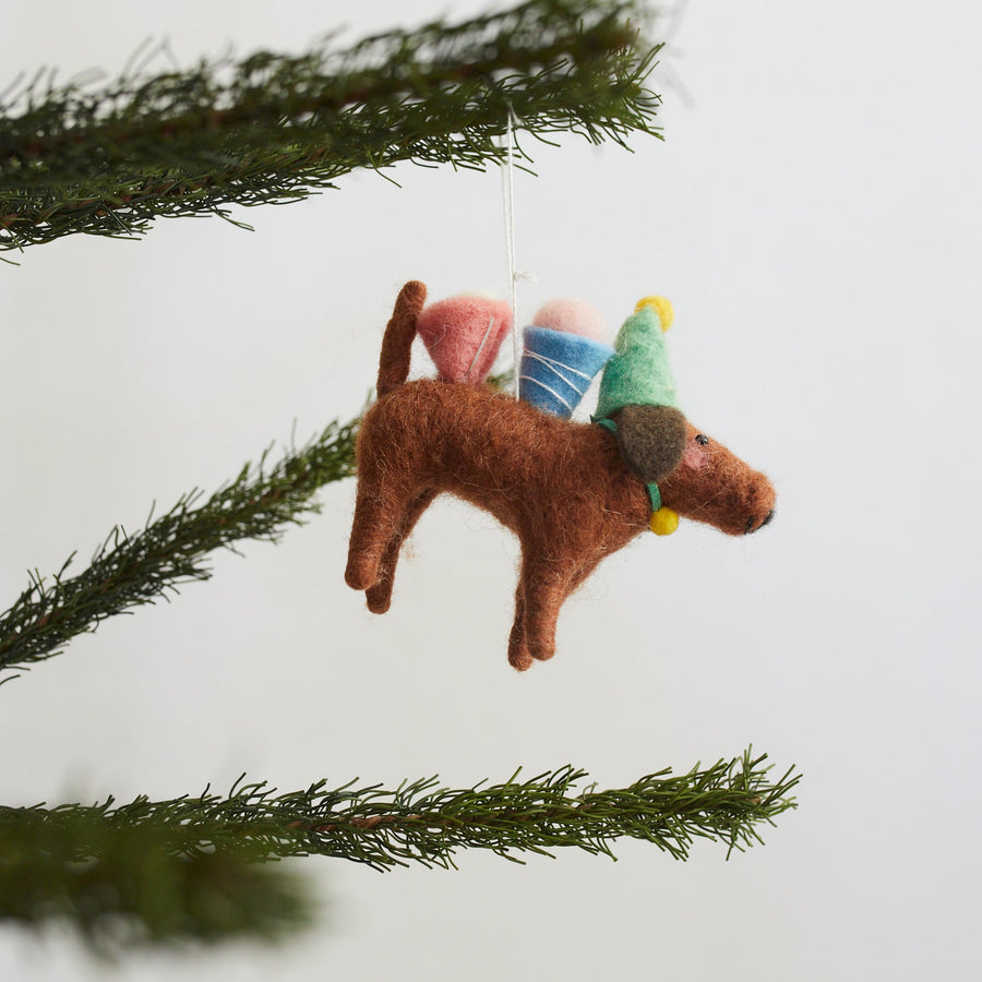 Dachshund Felt Ornament - HomArt - Holiday - $18